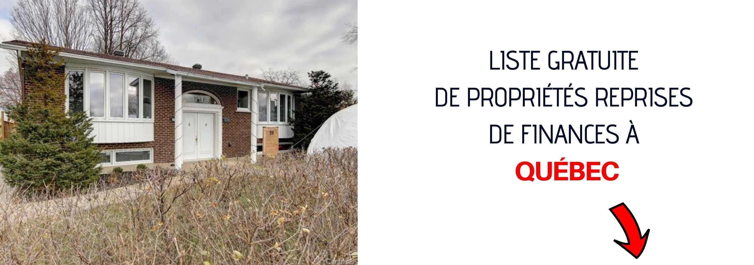 Reprises de finance a Quebec